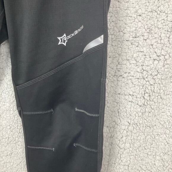 ROCKBROS Bike Pants Mens L Thermal Pockets Zippers Athletic Running Reflective - Picture 6 of 11